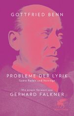 ISBN 9783608939361: Probleme der Lyrik - Späte Reden und Vorträge