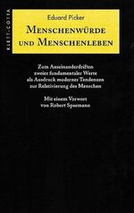 ISBN 9783608943511: Menschenwürde und Menschenleben