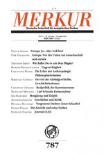 ISBN 9783608971552: MERKUR Deutsche Zeitschrift für europäisches Denken - Nr. 787, Heft 12 / Dezember 2014