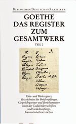 ISBN 9783618606055: Sämtliche Werke. Briefe, Tagebücher und Gespräche. Vierzig Bände - Band 40/1 und 40/2: Register und Gesamtinhaltsverzeichnis zur I. und II. Abteilung