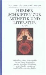 ISBN 9783618607205: Werke. 10 in 11 Bänden - Band 2: Schriften zur Ästhetik und Literatur 1767–1781. Dünndruckausgabe in Leinen mit Schuber in Originalausstattung (Aus der Reihe: Bibliothek Deutscher Klassiker / Deutscher Klassiker Verlag)