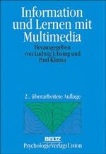 ISBN 9783621273749: Information und Lernen mit Multimedia.