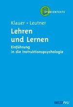 ISBN 9783621276184: Lehren und Lernen - Einführung in die Instruktionspsychologie