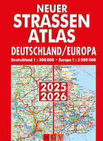 ISBN 9783625143345: Neuer Straßenatlas Deutschland/Europa 2025/2026 - Deutschland 1:300.000 | Europa 1:3.000.000 | Praktisch mit Spiralbindung