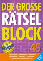 ISBN 9783625175025: Der große Rätselblock. Bd.45 / Kreuzworträtsel, Schwedenrätsel, Silbenrätsel, Wabenrätsel, Bilderrätsel, Treppenrätsel, Pyramidenrätsel, Zahlenrätsel u.v.m. Auch mit Sudoku / Taschenbuch / Geblockt