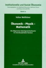 ISBN 9783631393147: Ökonomik - Physik - Mathematik