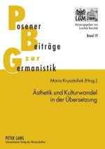 ISBN 9783631575581: Ästhetik und Kulturwandel in der Übersetzung