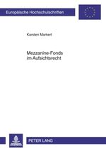 ISBN 9783631601150: Mezzanine-Fonds im Aufsichtsrecht