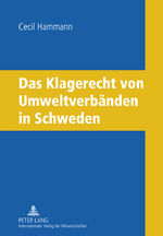 ISBN 9783631601808: Das Klagerecht von Umweltverbänden in Schweden