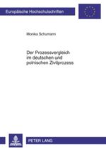 ISBN 9783631601877: Der Prozessvergleich im deutschen und polnischen Zivilprozess