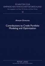 ISBN 9783631611715: Contributions to Credit Portfolio Modeling and Optimization