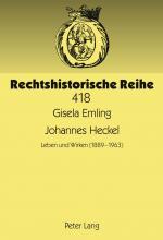 ISBN 9783631616406: Johannes Heckel - Leben und Wirken (1889 -1963)