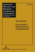 ISBN 9783631619940: Die retrospektive Digitalisierung von Printpublikationen