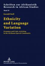 ISBN 9783631621653: Ethnicity and Language Variation - Grammar and Code-switching in the Afrikaans Speech Community