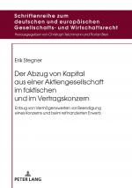 ISBN 9783631780077: Der Abzug von Kapital aus einer Aktiengesellschaft im faktischen und im Vertragskonzern