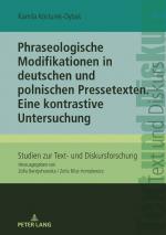 ISBN 9783631873717: Phraseologische Modifikationen in deutschen und polnischen Pressetexten - Eine kontrastive Untersuchung