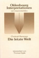 ISBN 9783637886582: Oldenbourg Interpretationen – Die letzte Welt - Band 59