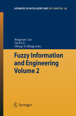 ISBN 9783642036637: Fuzzy Information and Engineering Volume 2