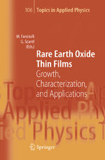 ISBN 9783642071461: Rare Earth Oxide Thin Films – Growth, Characterization, and Applications