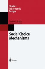 Alexander I. Sotskov: Social Choice Mech Alexander I. Sotskov: Social Choice Mech