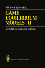 ISBN 9783642081095: Game Equilibrium Models II