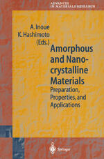 ISBN 9783642086649: Amorphous and Nanocrystalline Materials – Preparation, Properties, and Applications