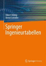 ISBN 9783642312595: Springer Ingenieurtabellen