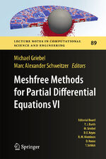 ISBN 9783642329784: Meshfree Methods for Partial Differential Equations VI