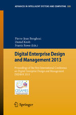 ISBN 9783642373169: Digital Enterprise Design and Management 2013 – Proceedings of the First International Conference on Digital Enterprise Design and Management DED&M 2013