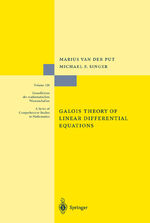 ISBN 9783642629167: Galois Theory of Linear Differential Equations