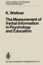 Klaus Weltner: The Measurement of Verbal Klaus Weltner: The Measurement of Verbal