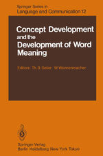 ISBN 9783642690020: Concept Development and the Development of Word Meaning