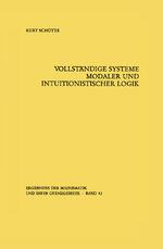 ISBN 9783642886652: Vollständige Systeme modaler und intuitionistischer Logik