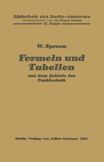 ISBN 9783642889110: Formeln und Tabellen aus dem Gebiete der Funktechnik