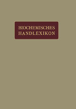 ISBN 9783642889639: Biochemisches Handlexikon – I. Band, 2. Hälfte