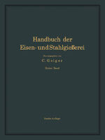 ISBN 9783642890093: Handbuch der Eisen- und Stahlgießerei - Erster Band Grundlagen