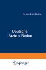 ISBN 9783642896361: Deutsche Ärzte - Reden - Aus dem 19. Jahrhundert