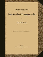 ISBN 9783642899843: Hydrostatische Mess-Instrumente