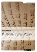 ISBN 9783656289432: Die Summe der Eins ist Dreizehn