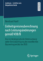 Bernhard Hartl: Einheitspreisneuberechnu