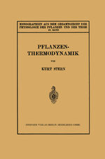 ISBN 9783662017609: Pflanzenthermodynamik