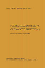 ISBN 9783662231791: Polynomial expansions of analytic functions