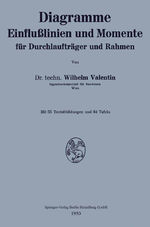 ISBN 9783662242667: Diagramme Einflußlinien und Momente für Durchlaufträger und Rahmen