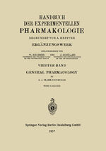 ISBN 9783662320952: General Pharmacology