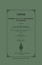 ISBN 9783662372524: Jahrbuch der Preußischen Forst- und Jagdgesetzgebung und Verwaltung - Im Anschluss an das Jahrbuch im Forst- und Jagd-Kalender für Breussen I. bis XVII. Jahrgang (1851 bis 1867)