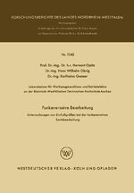 ISBN 9783663005544: Funkenerosive Bearbeitung