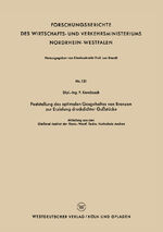 ISBN 9783663036494: Feststellung des optimalen Gasgehaltes von Bronzen zur Erzielung druckdichter Gußstücke