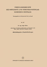 ISBN 9783663037309: Mikrobiologische Ultraschallwirkungen