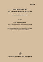 ISBN 9783663037330: Mikrowellenbandfilter unter Verwendung mehrerer Eigenschwingungen in einem Hohlraum