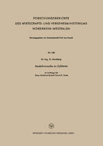 ISBN 9783663037354: Modellversuche an Zyklonen